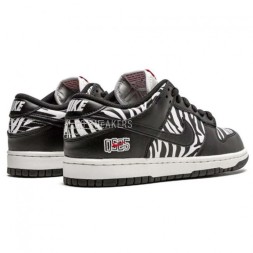 Nike x Quartersnacks SB Dunk Low Zebra
