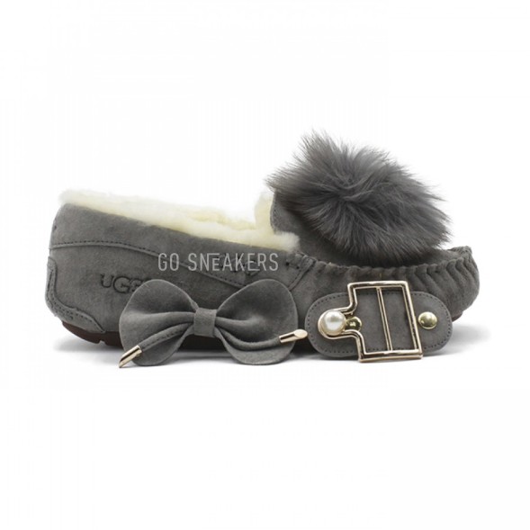 Женские мокасины Dakota Pom-Pom Transformer - Серые