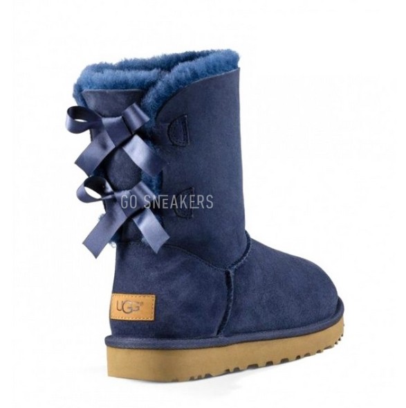 Женские угги с бантиками Bailey Bow II Navy