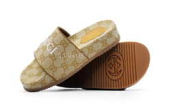 Gucci Slippers Platform Brown/Yellow