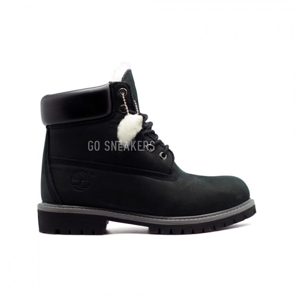 Женские ботинки с мехом Timberland New Black