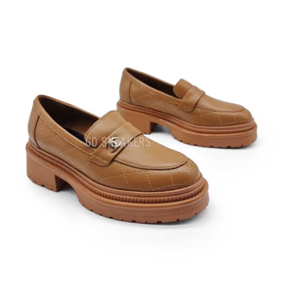 Женские лоферы Chanel Woman Loafers NP589 Brown