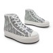 Женские кроссовки Dior Sneakers High Platform White/Grey