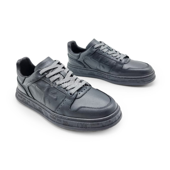 Мужские кроссовки Premiata Low Leather Full Grey
