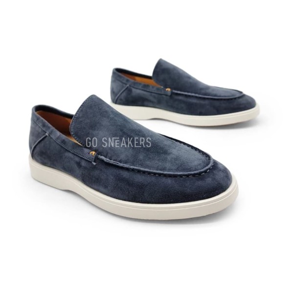Мужские мокасины Santoni Man Moccasins Navy