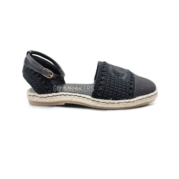 Женские балетки Chanel Flats Textile Black