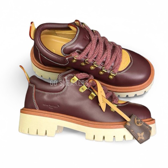 Женские ботинки Louis Vuitton Laureate Platform Derby Sneakers Burgundy
