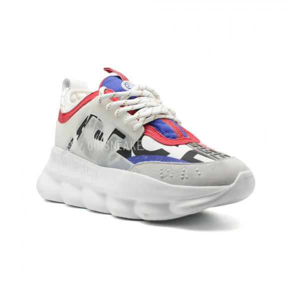 Мужские кроссовки Versace Chain Reaction White Multicolor Print