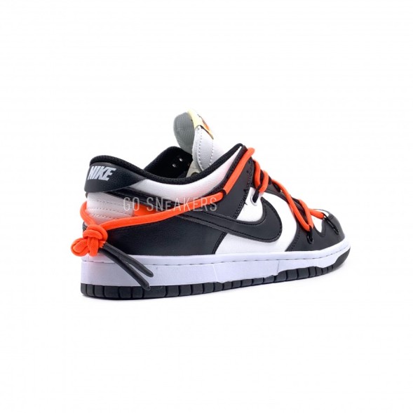 Мужские кроссовки Off-White x Nike Dunk Low Black&amp;amp;White