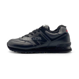 New Balance 574 Full Leather Black
