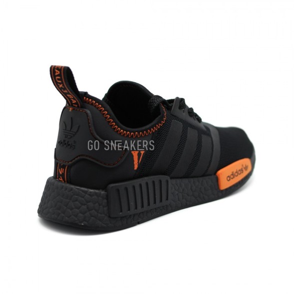 Женские кроссовки Adidas NMD Black-Orange