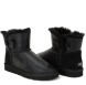 Женские мини угги с пуговицей Bailey Button Mini Metallic Black