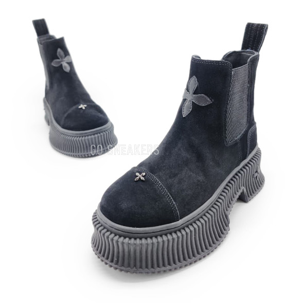 Женские ботинки SMFK Chelsea Suede Black