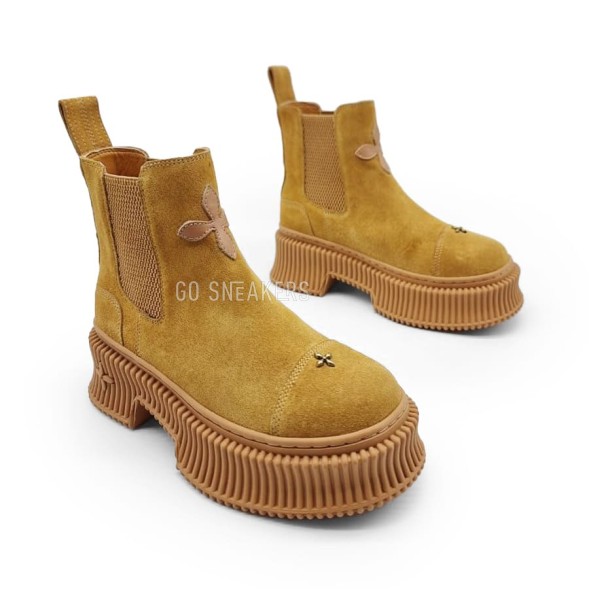 Женские ботинки SMFK Chelsea Suede Brown