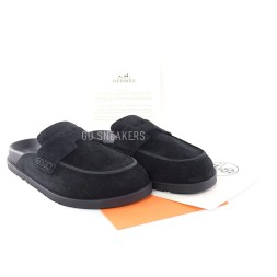 Hermes Slippers Black