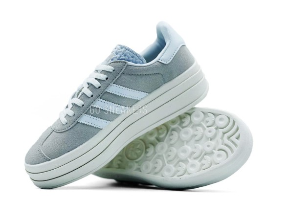 Унисекс кроссовки Adidas Gazelle Suede Platform Grey