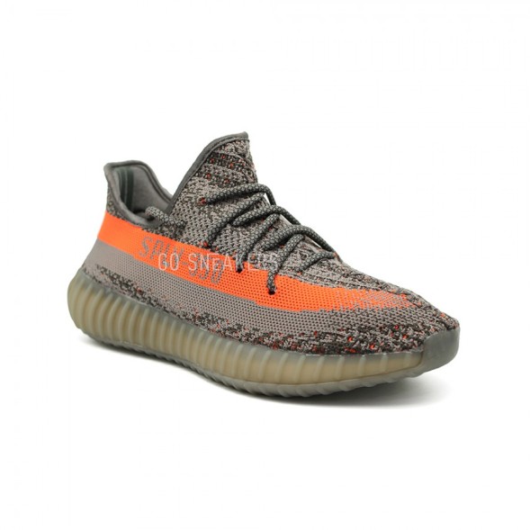 Женские кроссовки Adidas YEEZY 350 SPLY Grey-orange
